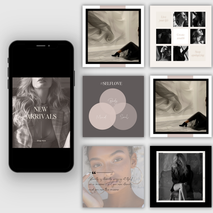 Boutique Fashion Instagram IG Posts, Social Media Template for Fashion
