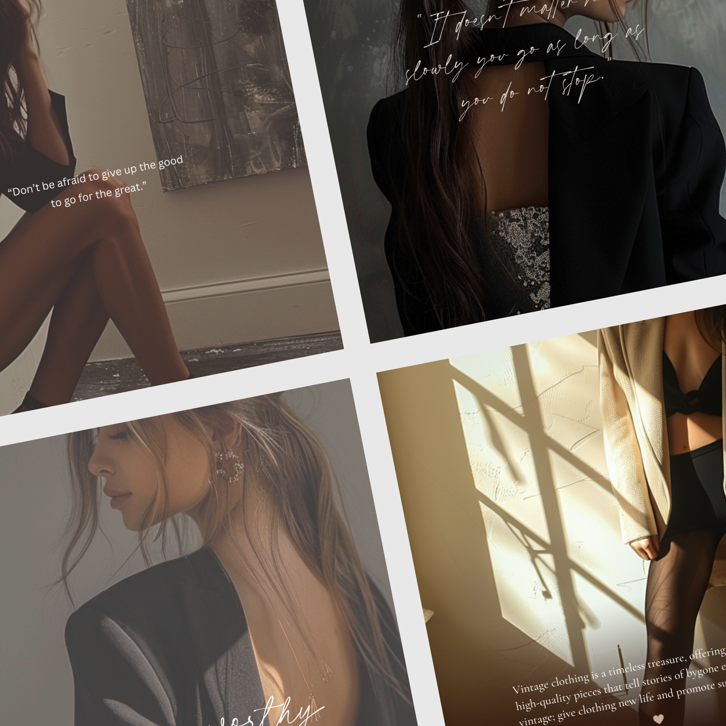 Boutique Fashion Instagram IG Posts, Social Media Template for Fashion