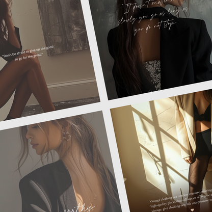Boutique Fashion Instagram IG Posts, Social Media Template for Fashion