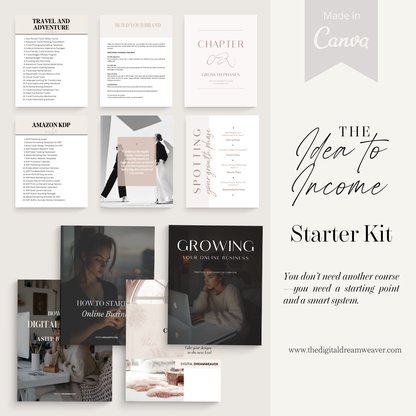 Idea to Income Starter Kit™ | 4-In-1 Digital Business Launch Bundle