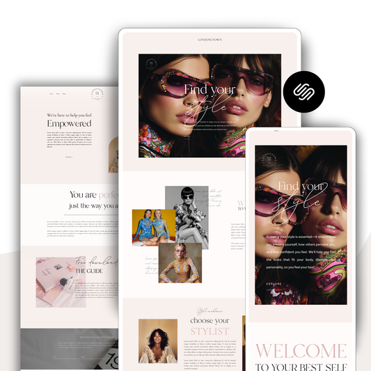 London/Town Squarespace Website Template