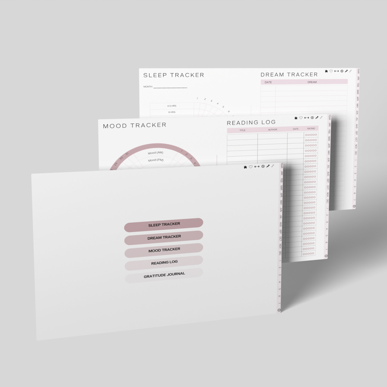 The Modern Minimal Life System — Digital & Printable Planner (Landscape Edition)