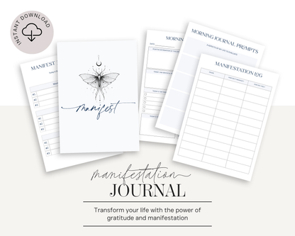 Manifestation Planner Mockup images