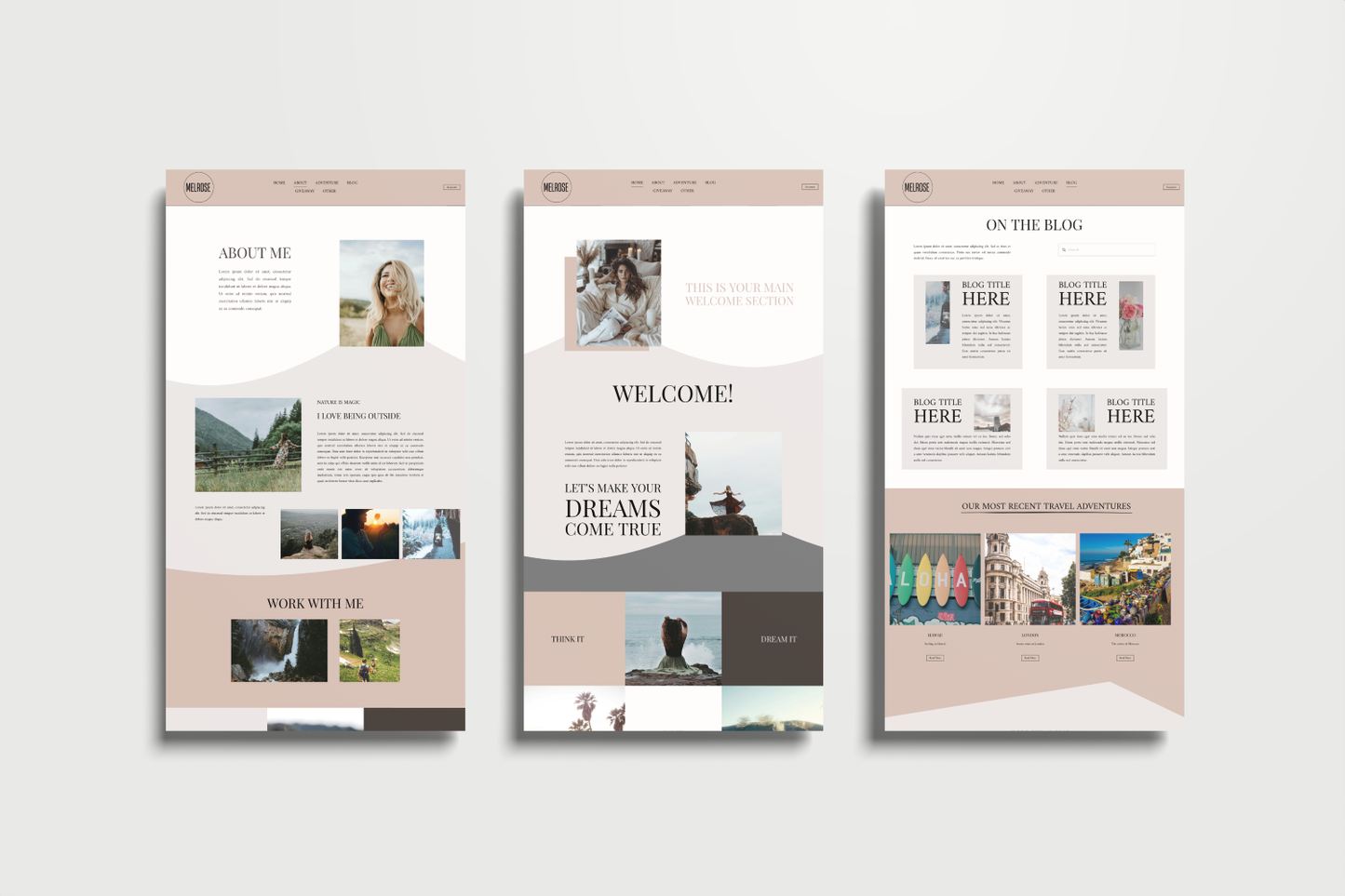 Melrose Squarespace Template
