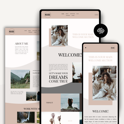 Melrose Squarespace Template