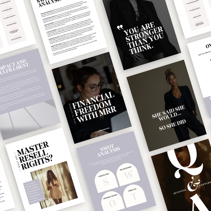 Empire Builder Ultimate Vault™ | Ultimate Faceless Digital Marketing Ebook Bundle PLR MRR, 30 Day Social Media Challenge Canva Guide, Sell Online Products Beginner Course