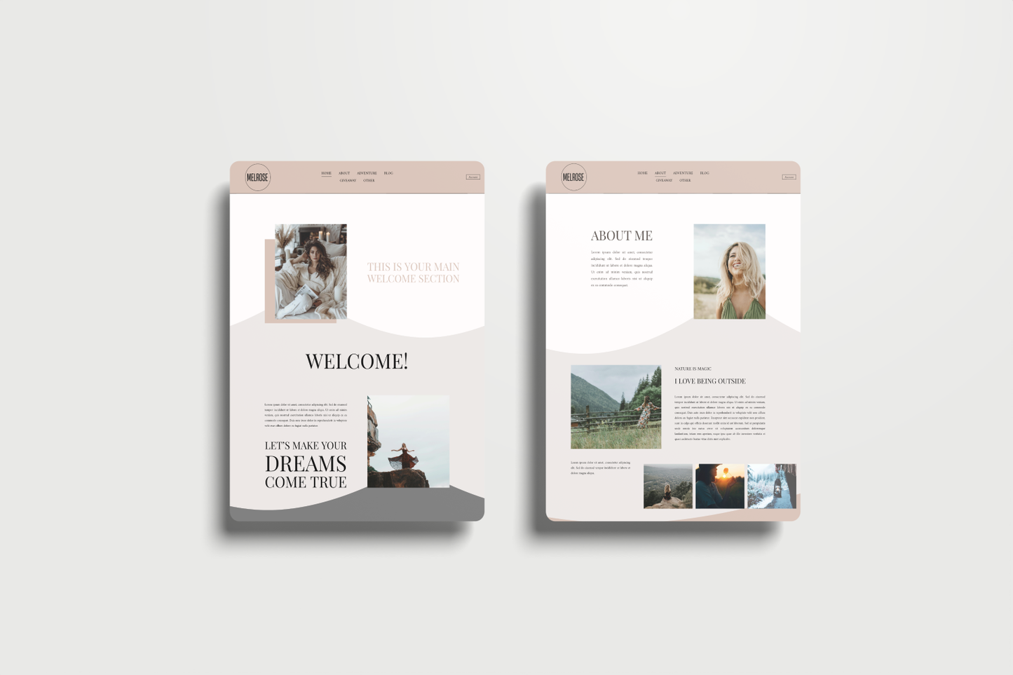 Melrose Squarespace Template