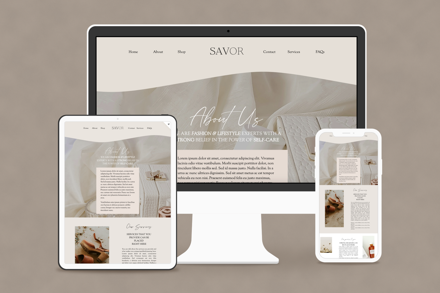 Savor | Squarespace Website Template
