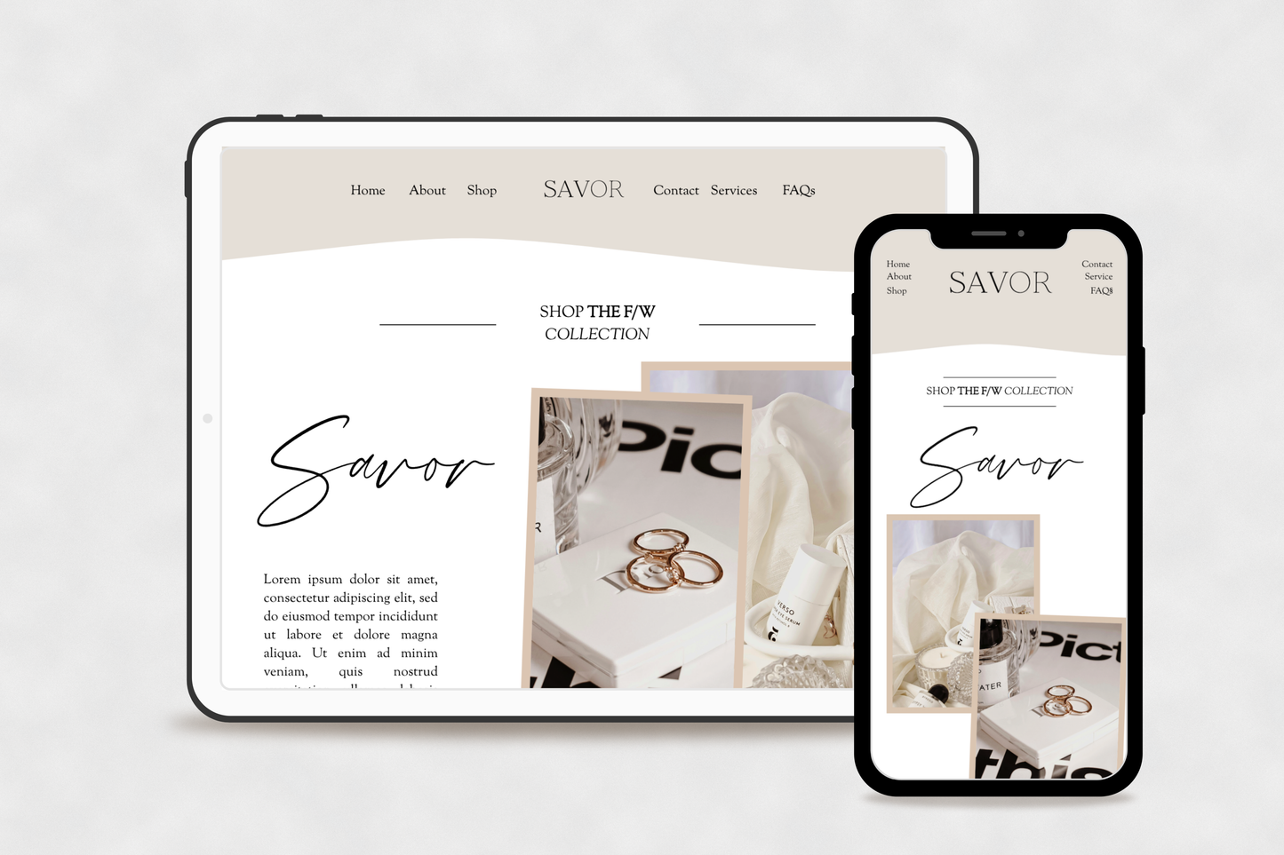Savor | Squarespace Website Template