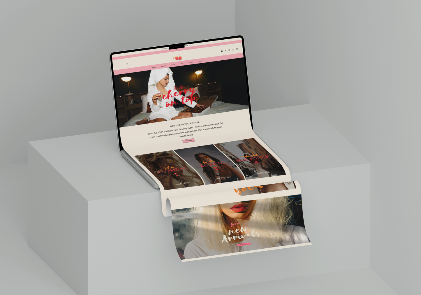 Mon Cherry Website Template for Shopify