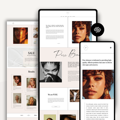 PURE Squarespace Template