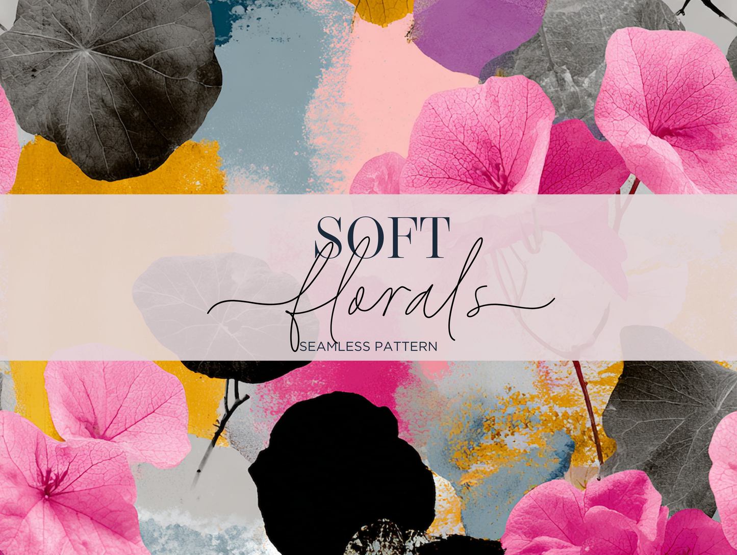 Soft Florals Seamless Pattern Print N. 0034