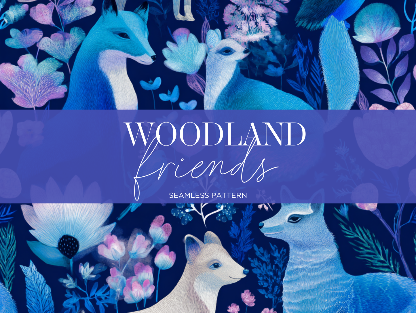 Woodland Friends Seamless Pattern V. 88