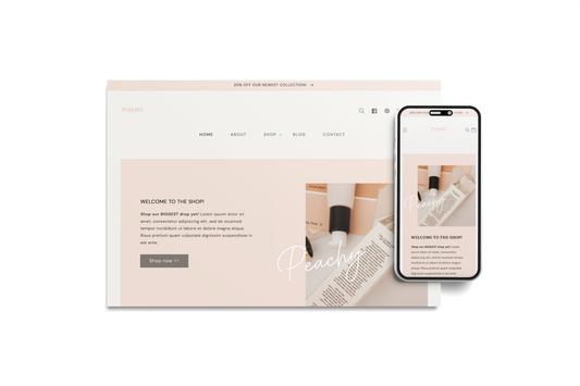 Peaches Shopify Website Template