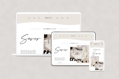 Savor | Squarespace Website Template