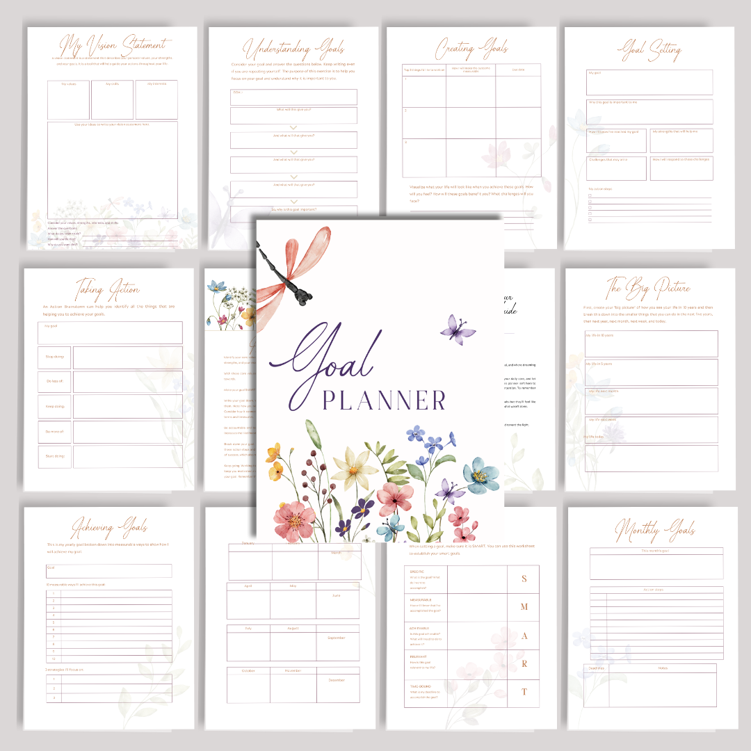 Secret Garden Goal Planner