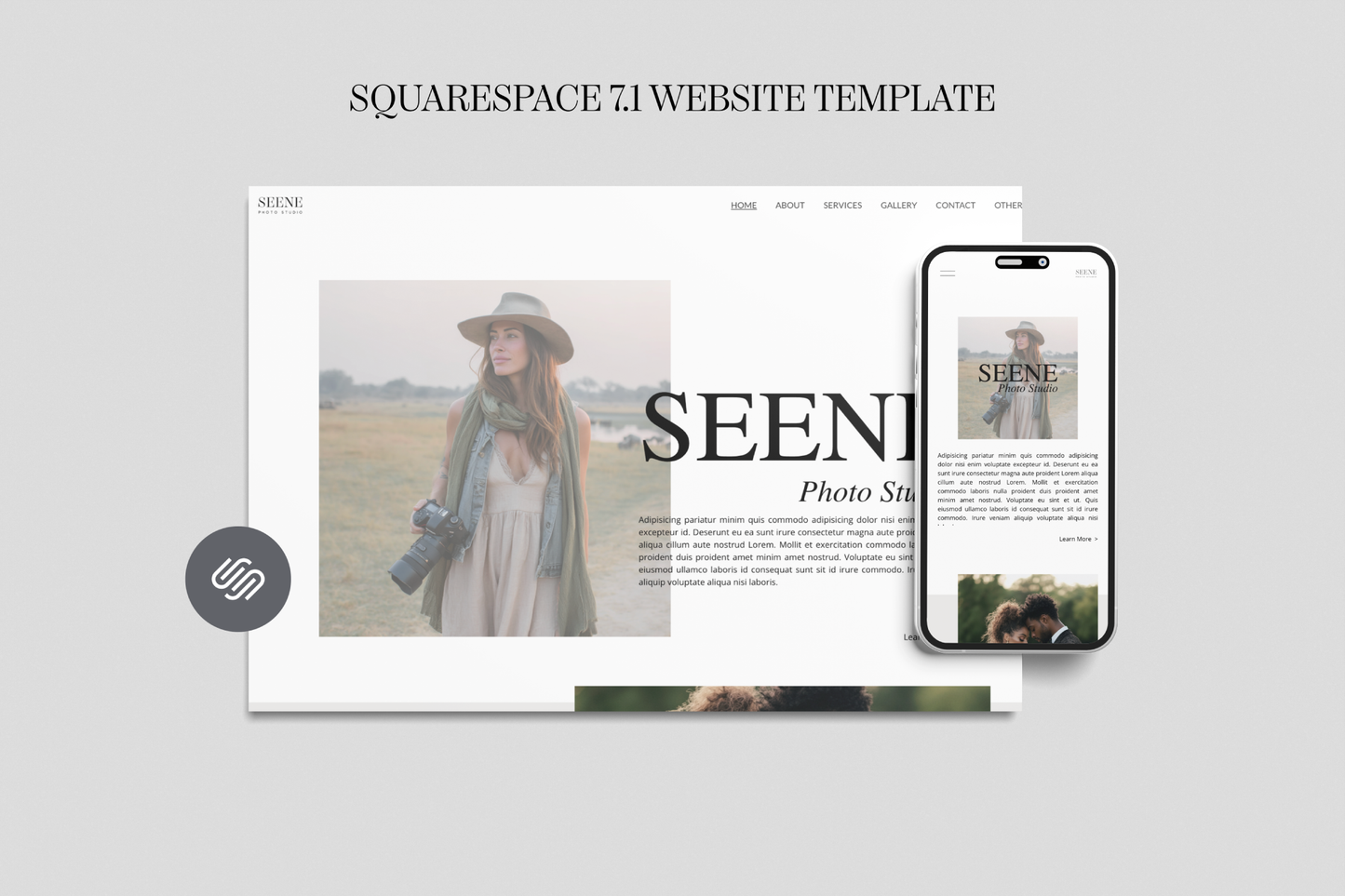 Seene Squarespace Template