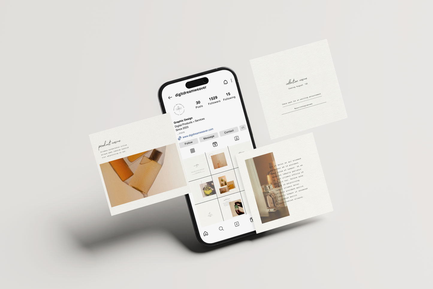 Sahara | 30 Ultra Minimalist Instagram Post Templates