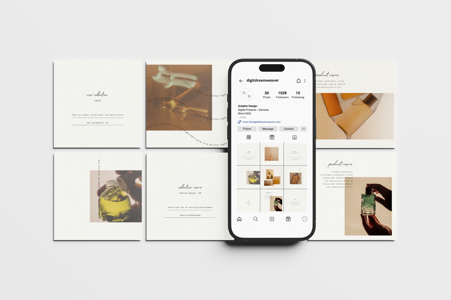 Sahara | 30 Ultra Minimalist Instagram Post Templates