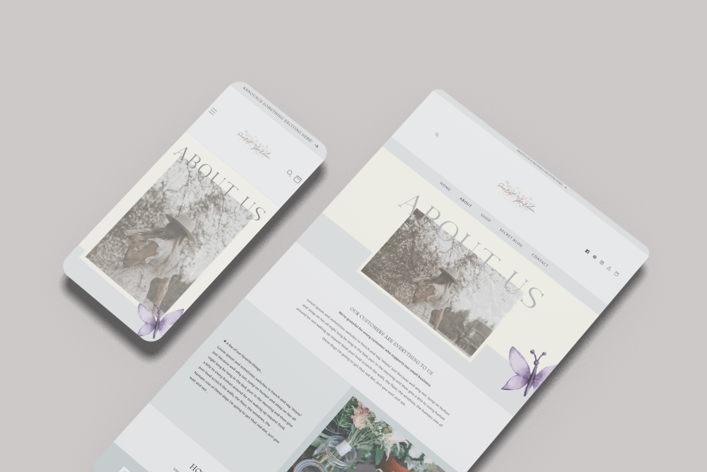 Secret Garden Shopify Website Template