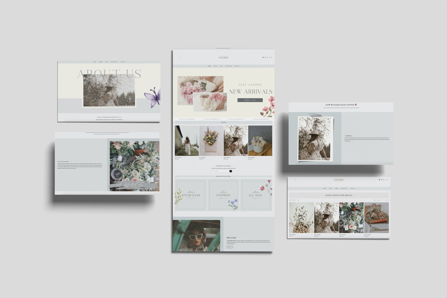 Secret Garden Shopify Website Template