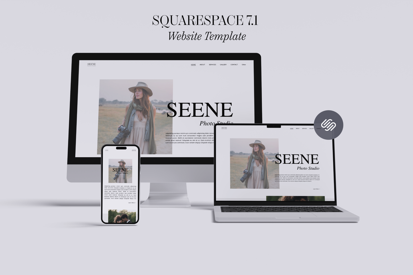 Seene Squarespace Template