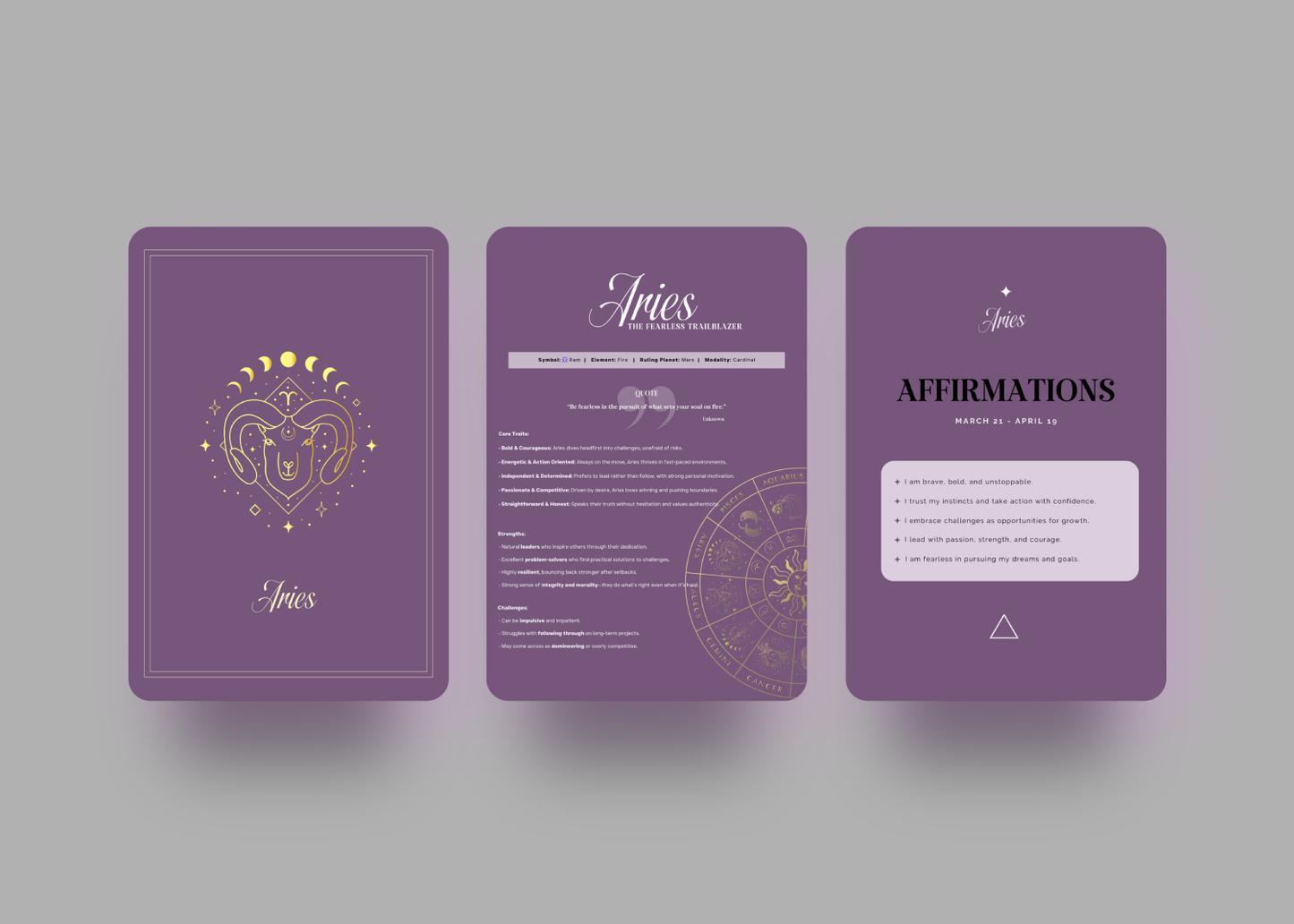 Undated Celestial Zodiac Themed Planner for Astrology Lovers | Aries • Taurus • Gemini • Cancer • Leo • Virgo • Libra • Scorpio • Sagittarius • Capricorn • Aquarius • Pisces
