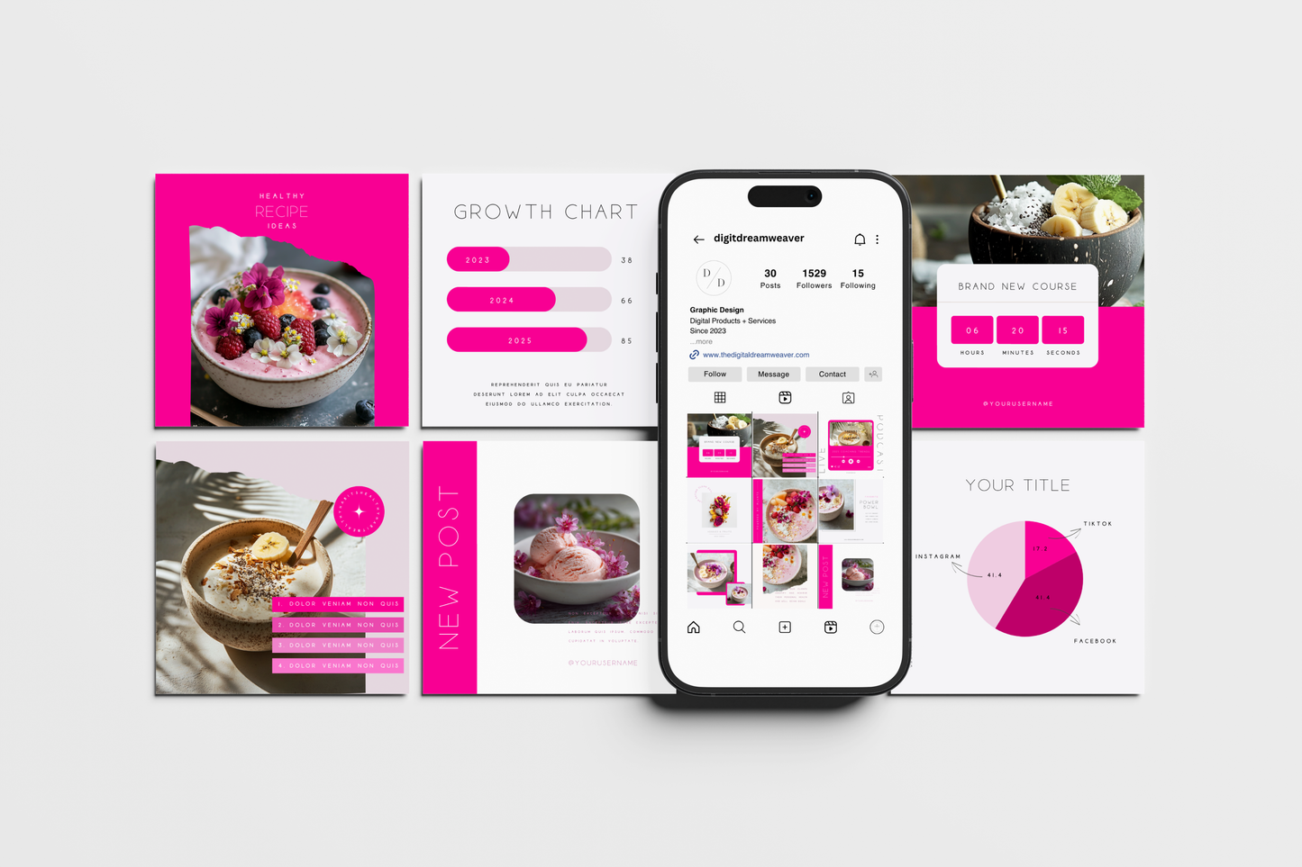 Thrive | Social Media Kit for Coaching, Health and Wellness