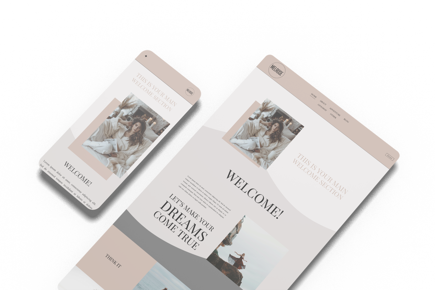 Melrose Squarespace Template