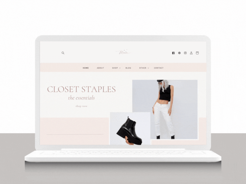 Maeve Shopify Website Template