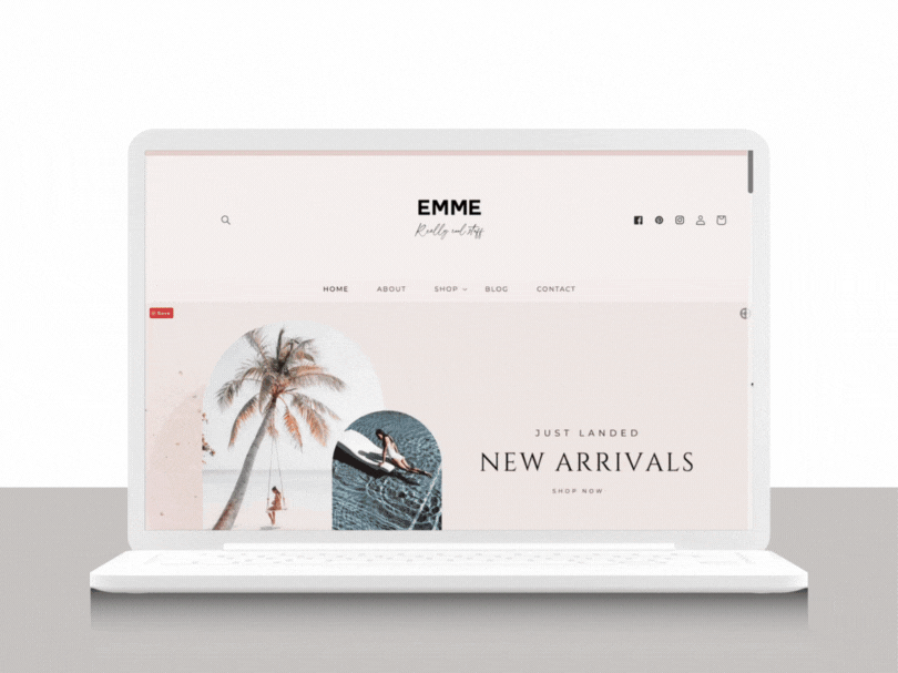 Emme | Customizable Shopify Website Template