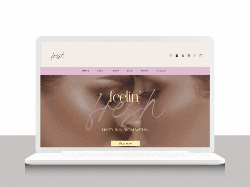 Fresh Shopify Website Template
