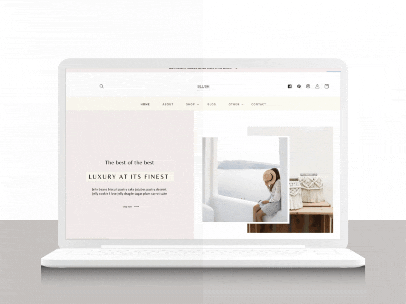 Blush | Customizable Website Template for Shopify