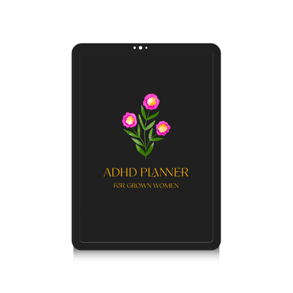 ADHD Planner for Grown Women | Neurodivergent Daily Planner & Weekly Brain Dump Workbook | Editable Canva Template Printable & Digital