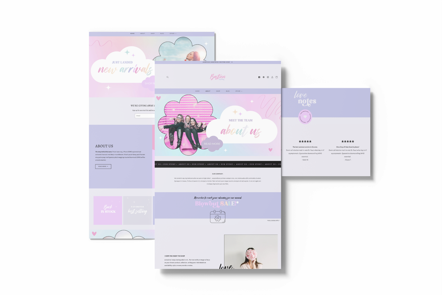 Bastien Customizable Website Template for Shopify