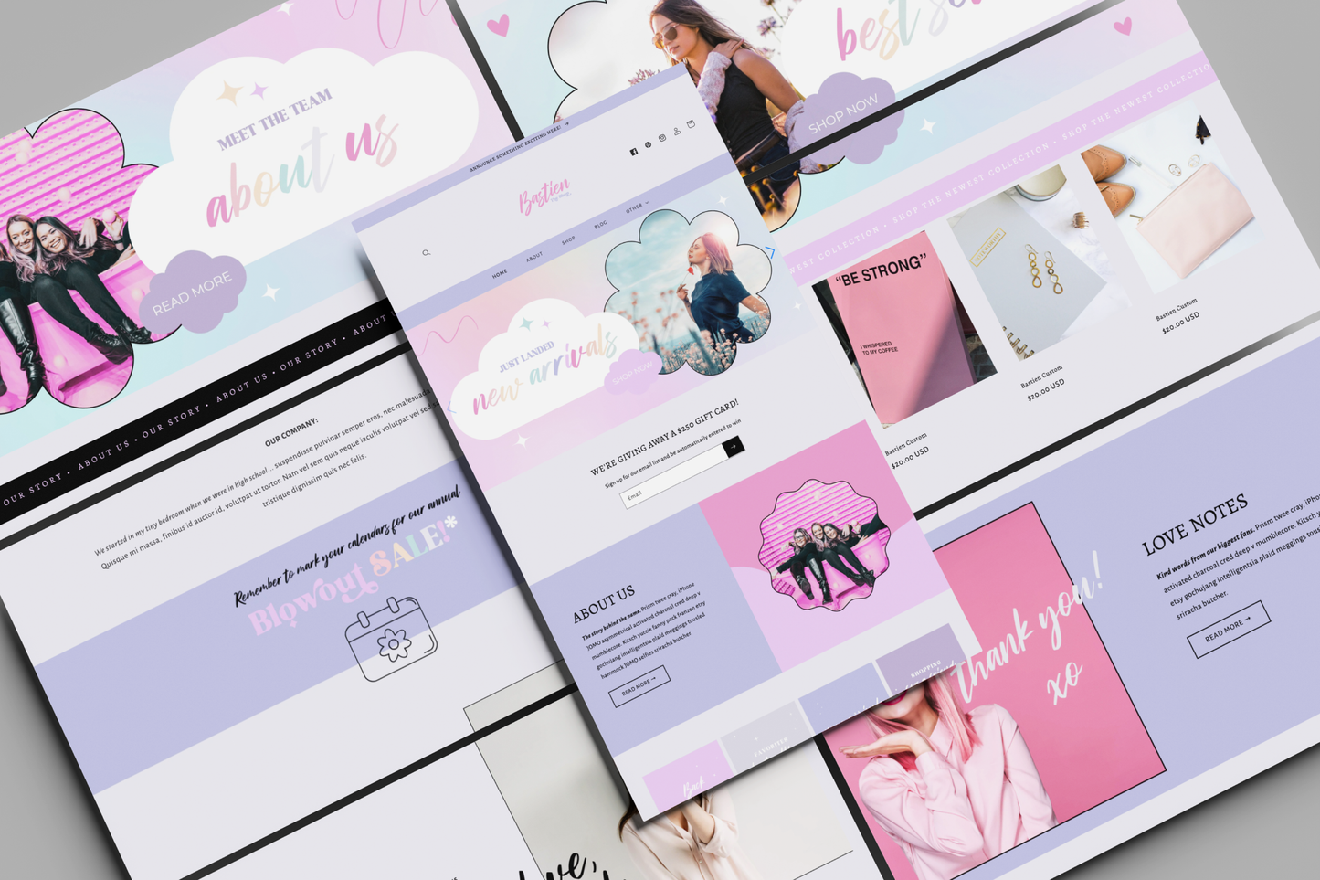 Bastien Customizable Website Template for Shopify