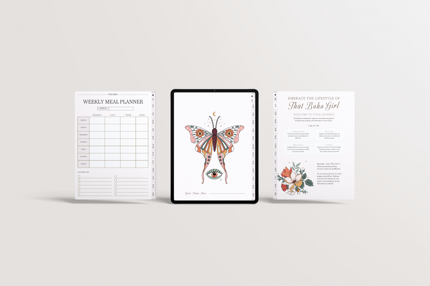 Boho Girl Mega Life Digital Planner