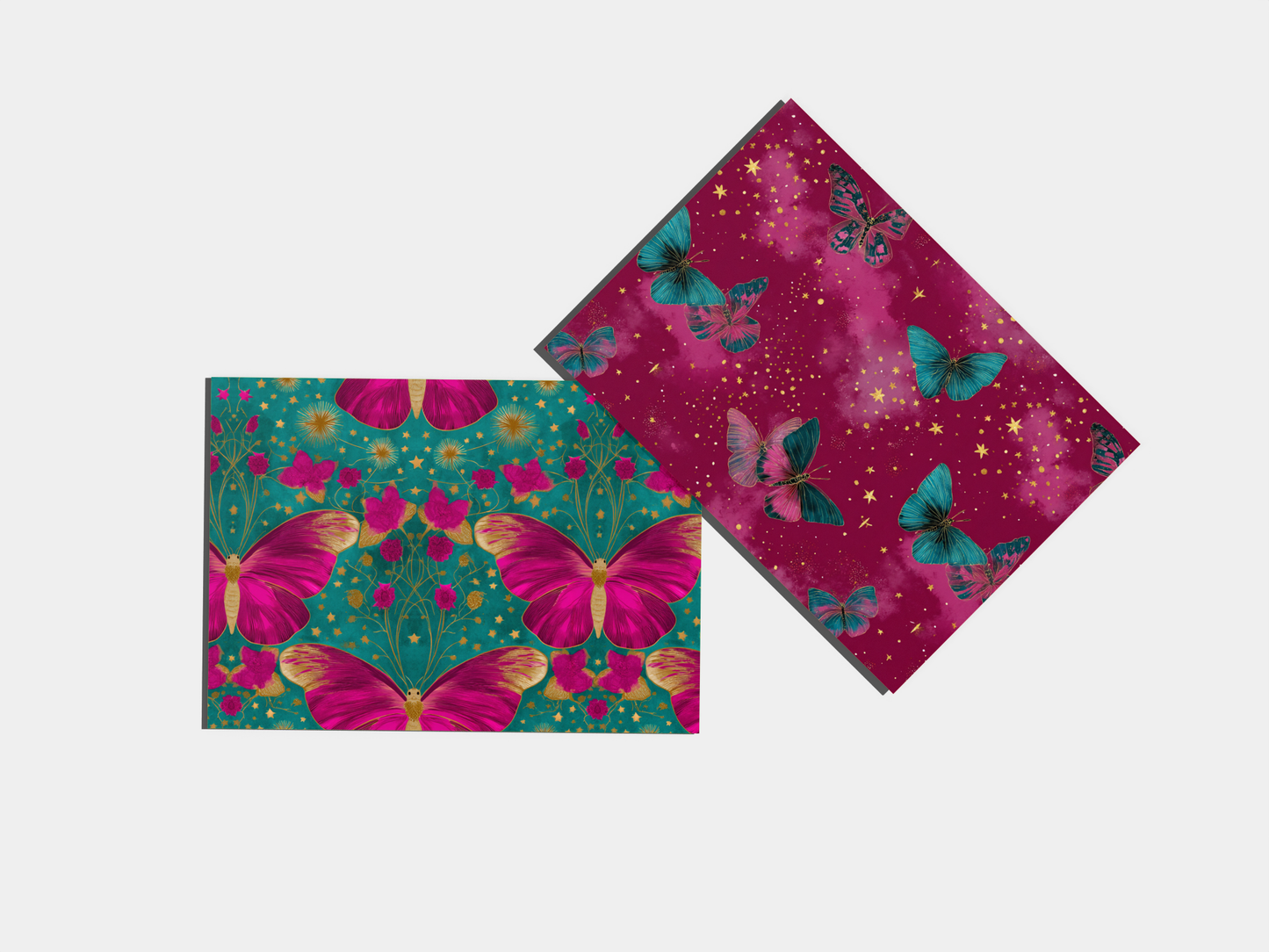 Celestial Butterflies Seamless Pattern Print N. 0032