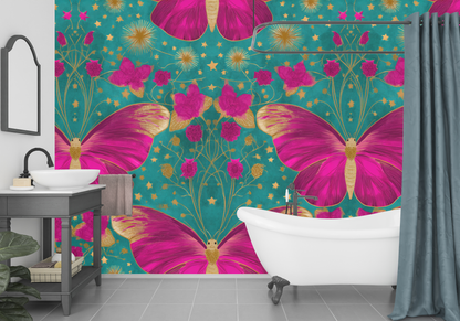 Celestial Butterflies Seamless Pattern Print N. 0032