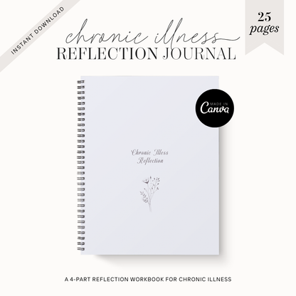 Chronic Illness Reflection Journal, Health Mindset Workbook, Emotional Healing Journey Prompts, Goodnotes Recovery Diary, Wellness Journal
