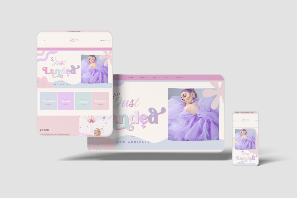 Cotton Candy Website Template for Shopify
