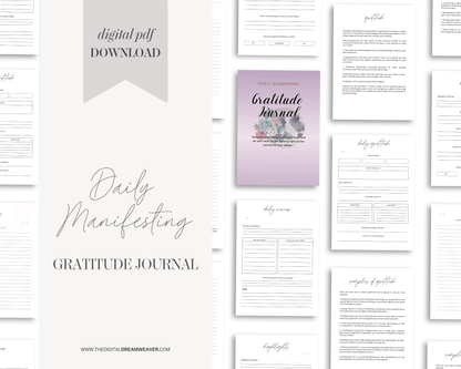 Daily Manifesting & Gratitude Journal | Law of Attraction, Intentional Living, and Mindful Goal Setting