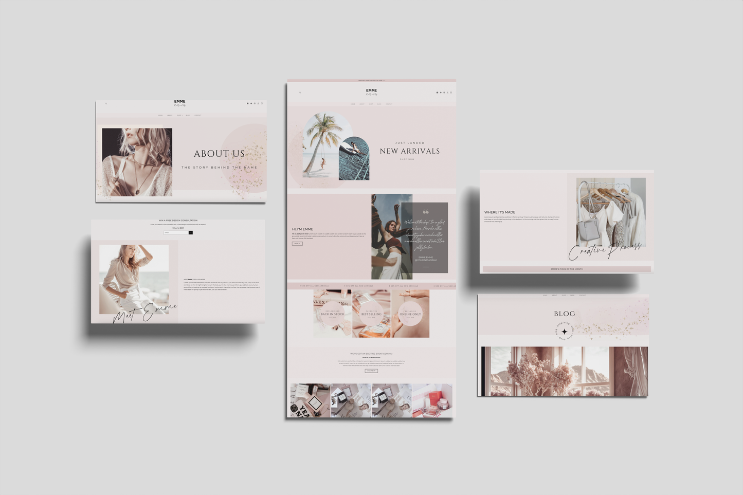 Emme | Customizable Shopify Website Template