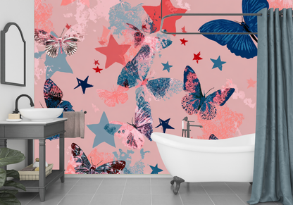 Designer Butterflies Seamless Pattern N. 24300