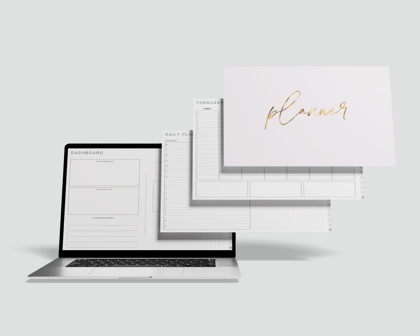 The Modern Minimal Life System — Digital & Printable Planner (Landscape Edition)