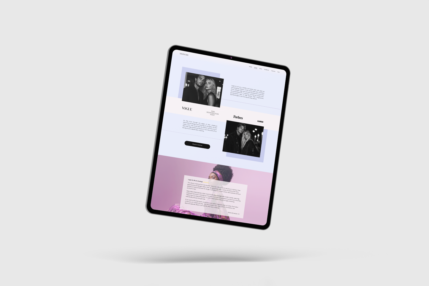 LILLY Squarespace Website Template