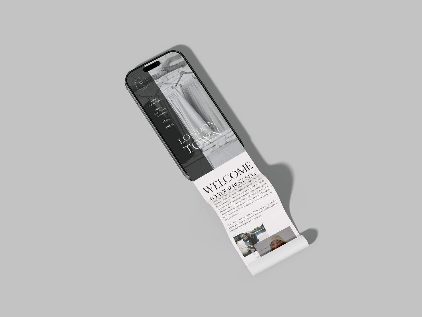 London/Town Squarespace Website Template