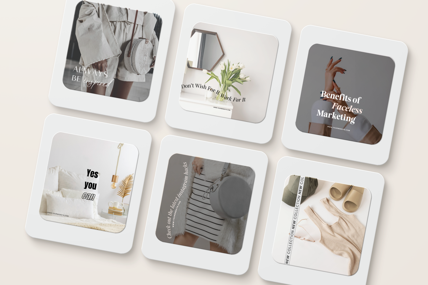 Luxe Boss Babe | Modern & Ambitious Entrepreneur IG Instagram Posts & Stories Social Media Kit