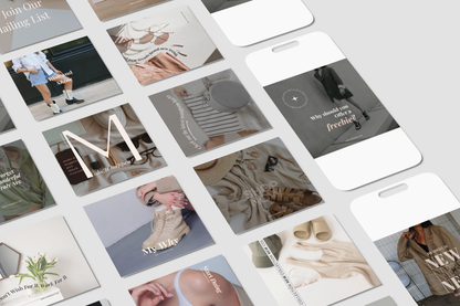 Luxe Boss Babe | Modern & Ambitious Entrepreneur IG Instagram Posts & Stories Social Media Kit