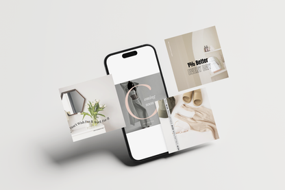 Luxe Boss Babe | Modern & Ambitious Entrepreneur IG Instagram Posts & Stories Social Media Kit